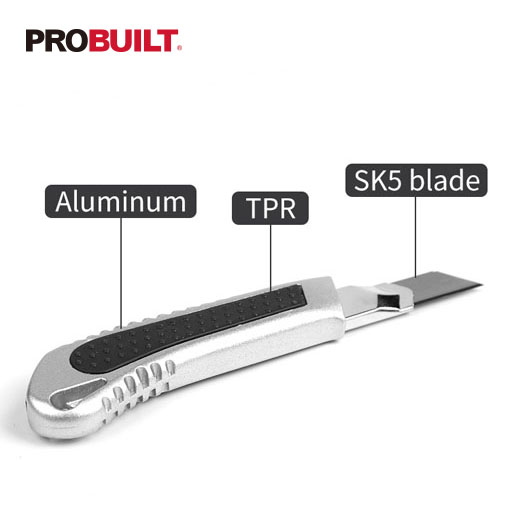 Aluminium Alloy 18 mm Snap Off Blade Utility Knife
