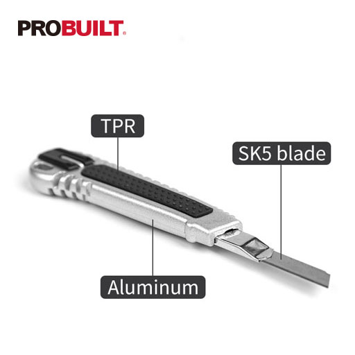Aluminium Alloy 9 mm Snap Off Blade Utility Knife