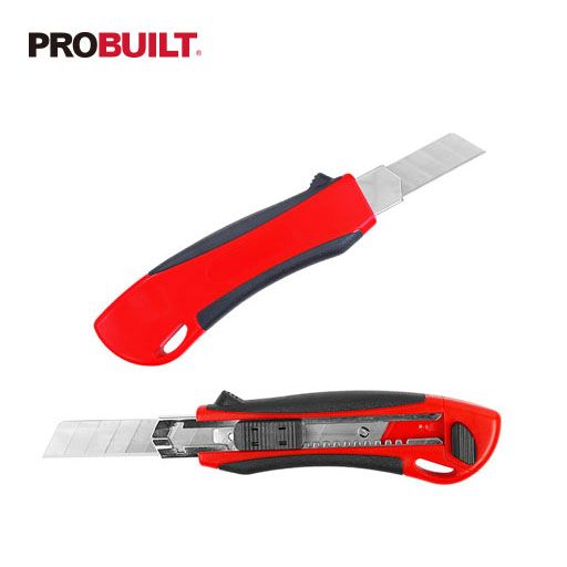 Rubber Grip Insert Utility Knife - 18mm Blade